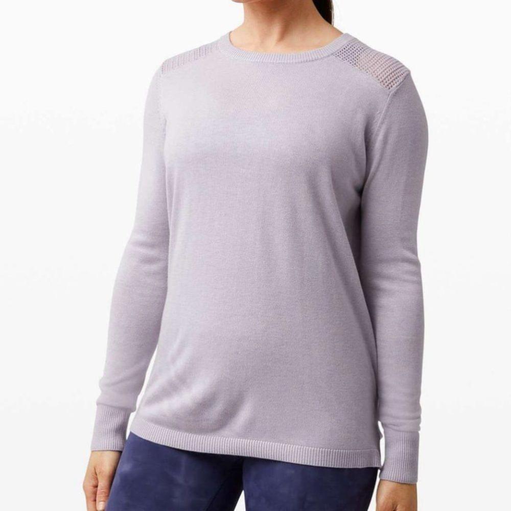 lululemon athletica Lavender Crew Neck Sweater